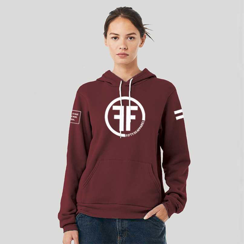 Full Circle Maroon Hoodie