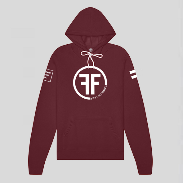 Full Circle Maroon Hoodie