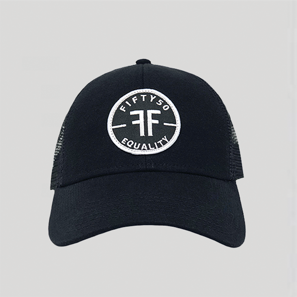 Relevant Black Trucker Snapback